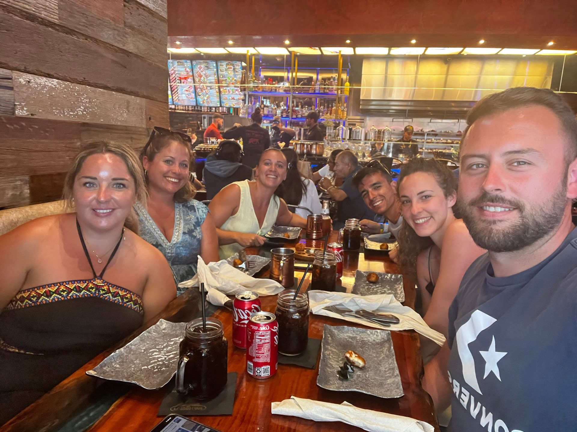 Cena con amigos en Miami